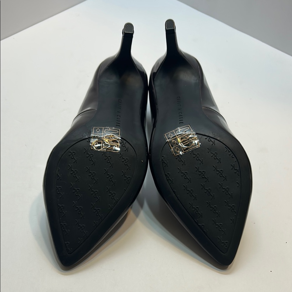 Kelly & Katie Wine Color Heels Classic Pointed-Toe Pumps - Picture 5 of 5